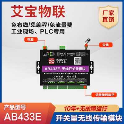 AB433E無線開關(guān)量信號(hào)傳輸終端|無線點(diǎn)對(duì)多